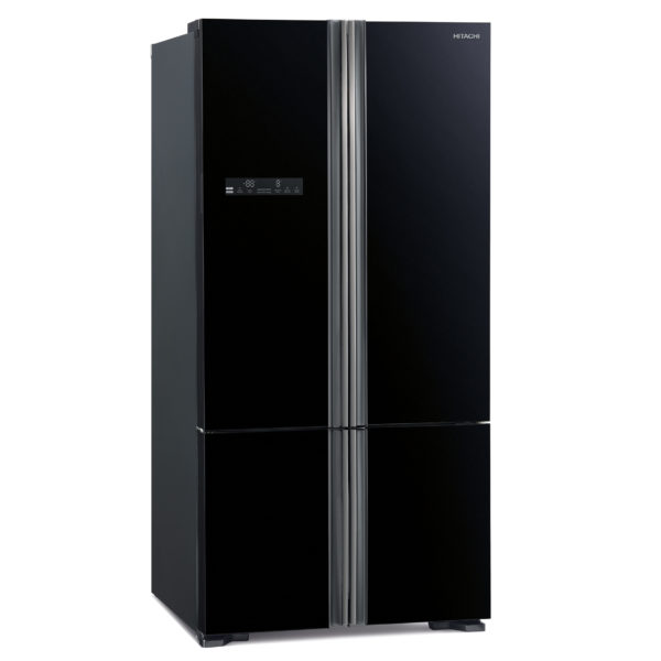 Hitachi 4 doors black glass Fridge – Starz Electric